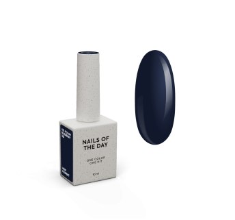 NAILSOFTHEDAY Gel polish Blueberry — глибокий синій гель-лак, що перекривається в один шар, 10 мл