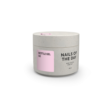 NAILSOFTHEDAY Bottle gel 02 – світло-рожевий надміцний гель для укріплення нігтів, 30 мл