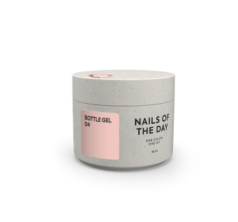 NAILSOFTHEDAY Bottle gel 04 – молочно-бежевий надміцний гель для укріплення нігтів, 30 мл