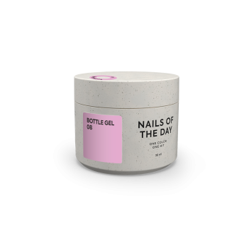 NAILSOFTHEDAY Bottle gel 08 — фіолетово-рожевий надміцний гель для укріплення нігтів, 30 мл