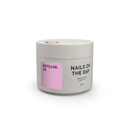 NAILSOFTHEDAY Bottle gel 08 — фіолетово-рожевий надміцний гель для укріплення нігтів, 30 мл