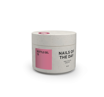 NAILSOFTHEDAY Bottle gel 13 – темно-рожевий надміцний гель для укріплення нігтів, 30 мл