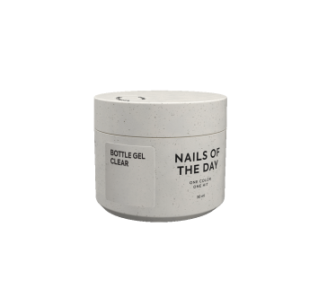 NAILSOFTHEDAY Bottle gel clear – прозорий надміцний гель для укріплення нігтів, 30 мл