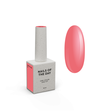 NAILSOFTHEDAY Bottle gel 10 — коралово-червоний надміцний гель для нігтів, 10 мл
