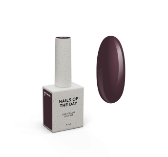 NAILSOFTHEDAY Bottle gel 20 – коричневий з фіолетовим підтоном надміцний гель для укріплення нігтів, 10 мл
