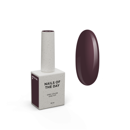 NAILSOFTHEDAY Bottle gel 20 – коричневий з фіолетовим підтоном надміцний гель для укріплення нігтів, 10 мл
