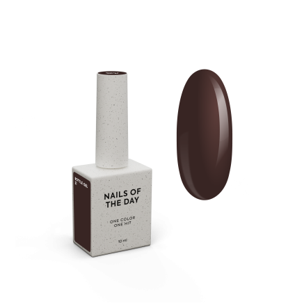 NAILSOFTHEDAY Bottle gel 21 – коричневий надміцний гель для укріплення нігтів, 10 мл