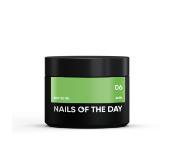 NAILSOFTHEDAY Bottle gel 06 — салатовий надміцний гель для нігтів, 30 мл