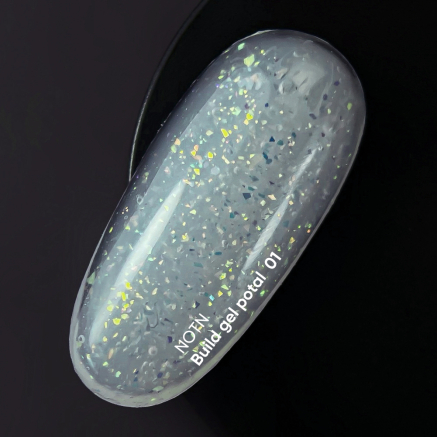 NAILSOFTHEDAY Build gel Potal 01 — молочний будівельний гель з поталлю для нігтів, 15 мл