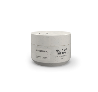 NAILSOFTHEDAY Builder Gel 01 — прозорий гель для нарощування нігтів, 15 мл