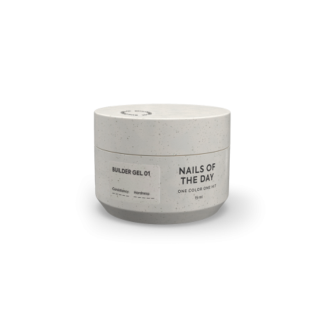 NAILSOFTHEDAY Builder Gel 01 — прозорий гель для нарощування нігтів, 15 мл