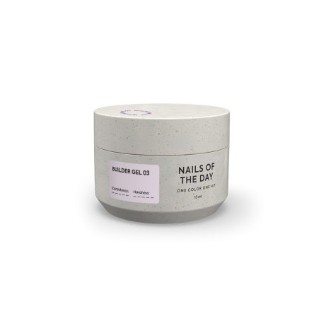 NAILSOFTHEDAY Builder Gel 03 — ніжно–рожевий гель для нарощування нігтів, 15 мл