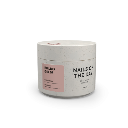 NAILSOFTHEDAY Builder Gel 07 — коричневий гель для нарощування нігтів, 30 мл
