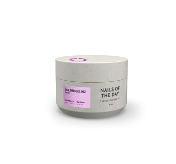 NAILSOFTHEDAY Builder gel 102 — молочно-рожевий з поталлю гель для нарощування нігтів, 15 мл