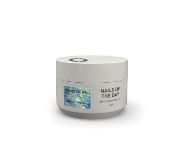 NAILSOFTHEDAY Builder gel 106 — прозорий з пластівцями юкі гель для нарощування нігтів, 15 мл