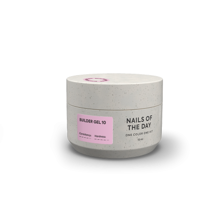 NAILSOFTHEDAY Builder Gel 10 — рожевий гель для нарощування нігтів, 15 мл