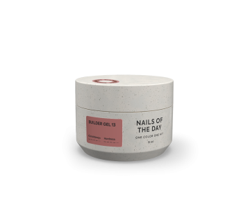 NAILSOFTHEDAY Builder Gel 13 — темно-карамельний гель для нарощування нігтів, 15 мл
