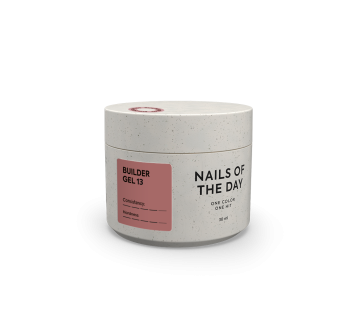 NAILSOFTHEDAY Builder Gel 13 — темно-карамельний гель для нарощування нігтів, 30 мл