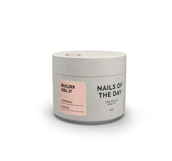 NAILSOFTHEDAY Builder Gel 21 — теплий нюдовий гель для нарощування нігтів, 30 мл