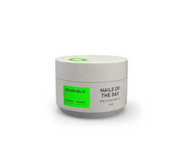 NAILSOFTHEDAY Builder gel 42 — насичено-салатовий гель для нарощування нігтів, 15 мл
