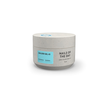 NAILSOFTHEDAY Builder gel 43 — світло-блакитний гель для нарощування нігтів, 15 мл