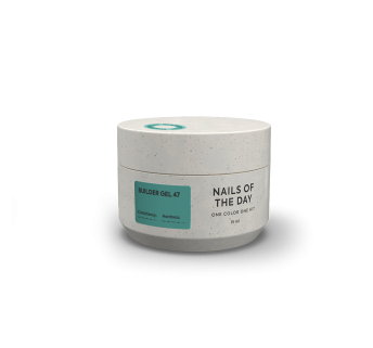 NAILSOFTHEDAY Builder gel 47— бірюзовий гель для нарощування нігтів, 15 мл