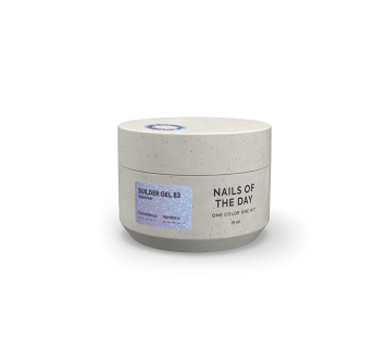 NAILSOFTHEDAY Builder gel 83 — фіолетовий з шиммером гель для нарощування нігтів, 15 мл