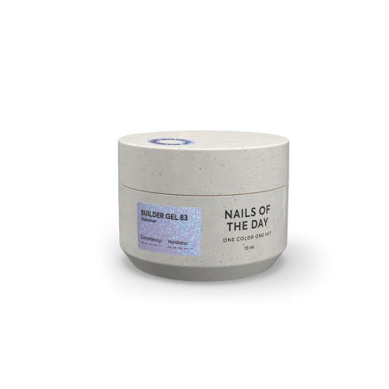 NAILSOFTHEDAY Builder gel 83 — фіолетовий з шиммером гель для нарощування нігтів, 15 мл