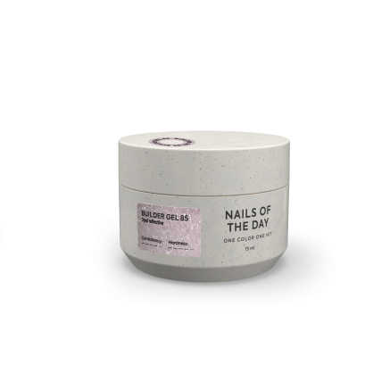 NAILSOFTHEDAY Builder gel 85 — рожево-молочний з опаловим блиском світловідбиваючий гель для нарощування нігтів, 15 мл