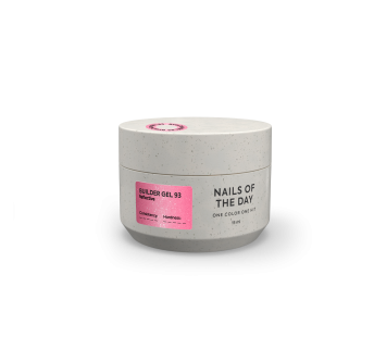 NAILSOFTHEDAY Builder gel 93 — ніжно-рожевий світловідбиваючий гель для нарощування нігтів, 15 мл