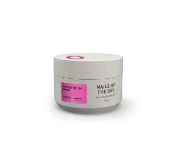 NAILSOFTHEDAY Builder gel 94 — холодний рожевий світловідбиваючий гель для нарощування нігтів, 15 мл
