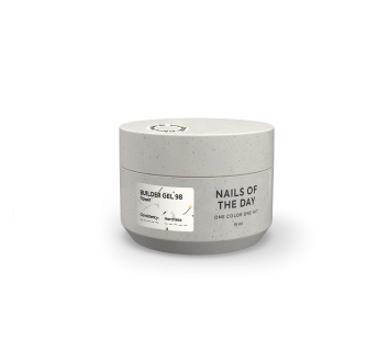NAILSOFTHEDAY Builder gel 98 — прозорий з сухоцвітами гель для нарощування нігтів, 15 мл