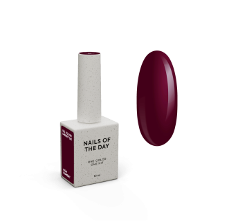 NAILSOFTHEDAY Gel polish Cherry — спіло-вишневий гель-лак, що перекривається в один шар, 10 мл