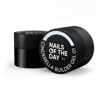 NAILSOFTHEDAY Cinderella builder gel 01 — молочний будівельний гель з перлинним переливом для нігтів, 15 г