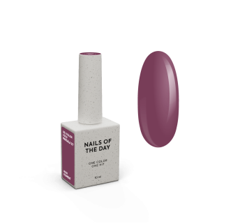 NAILSOFTHEDAY Gel polish Cold Marsala — світло–бордовий гель-лак, що перекривається в один шар, 10 мл