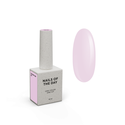 NAILSOFTHEDAY Color top 03 — пильно-рожевий топ без липкого шару для нігтів, 10 мл