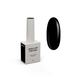 NAILSOFTHEDAY Color top 08 — насичений чорний топ без липкого шару для нігтів, 10 мл