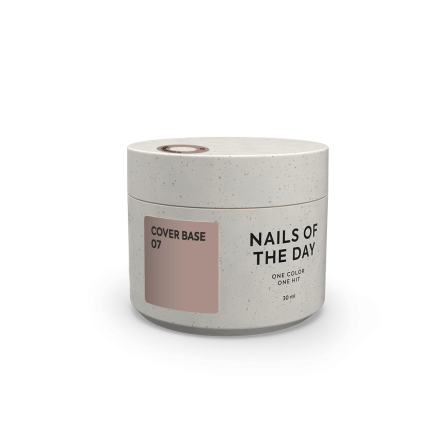 Nailsoftheday Cover base 07 — бежеве базове покриття для нігтів, 30 мл