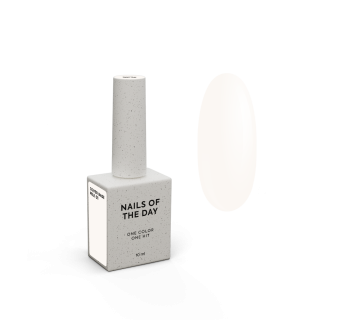 NAILSOFTHEDAY Cover base milk 01 — приполено-молочне насичене базове покриття для нігтів, 10 мл