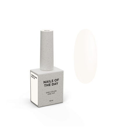 NAILSOFTHEDAY Cover base milk 02 — класичне молочне базове покриття для нігтів, 10 мл