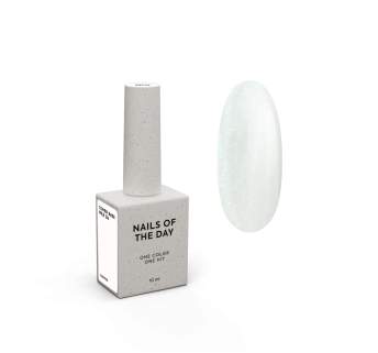Nailsoftheday Cover base milk 04 shimmer — молочне з срібним шиммером базове покриття для нігтів, 10 мл