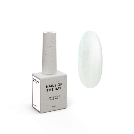 Nailsoftheday Cover base milk 04 shimmer — молочне з срібним шиммером базове покриття для нігтів, 10 мл