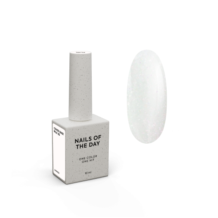Nailsoftheday Cover base milk 05 shimmer — молочне напівпрозоре з рожевим шиммером базове покриття для нігтів, 10 мл