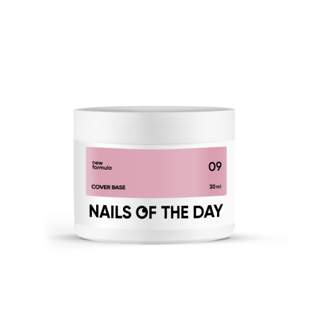 Nailsoftheday Cover base 09 — нюдове базове покриття для нігтів, 30 мл