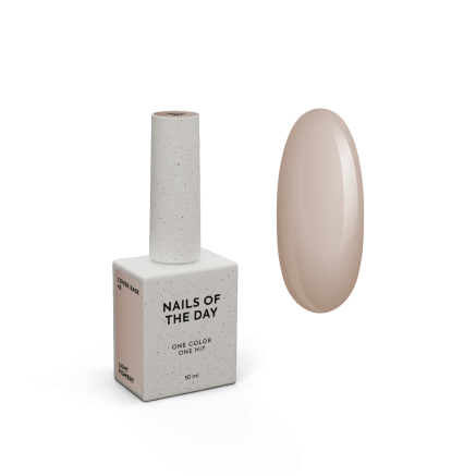 NAILSOFTHEDAY Cover basе 43 light pigment — легкопігментоване напівпрозоре бежеве базове покриття для нігтів, 10 мл