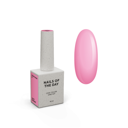 NAILSOFTHEDAY Cover basе 47 light pigment — легкопігментоване напівпрозоре насичено-рожеве базове покриття для нігтів, 10 мл
