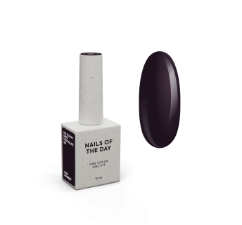NAILSOFTHEDAY Gel polish Dark Chocolate — темно–коричневий гель–лак для нігтів, що перекривається в один шар, 10 мл