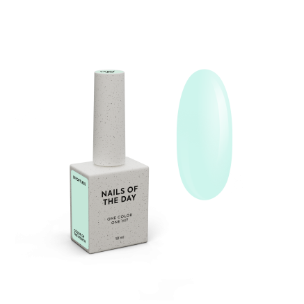 SOLD OUT NAILSOFTHEDAY Color of the month May 2025 Effortless — колір місяця вибілений холодний м’ятний, що перекривається в один шар, 10 мл