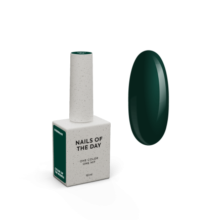 NAILSOFTHEDAY Color of the month September 2025 Everroot — колір місяця насичено-глибокий зелений, що перекривається в один шар, 10 мл