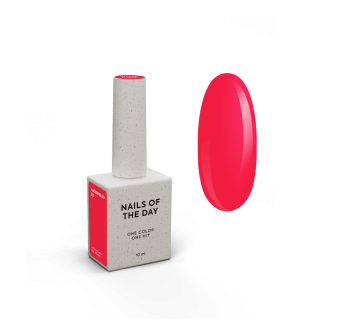NAILSOFTHEDAY Gel polish Watermelon-215 — насыщенный кораллово-красный, перекрывающийся в один слой, 10 мл